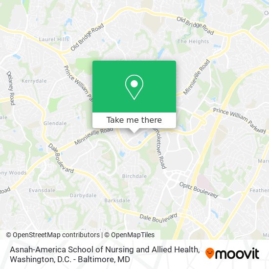 Mapa de Asnah-America School of Nursing and Allied Health