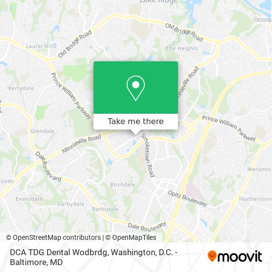 DCA TDG Dental Wodbrdg map