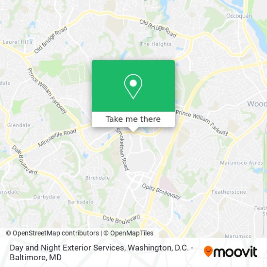 Day and Night Exterior Services map