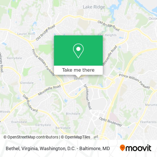 Bethel, Virginia map