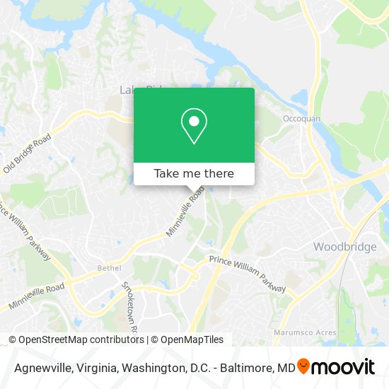 Mapa de Agnewville, Virginia