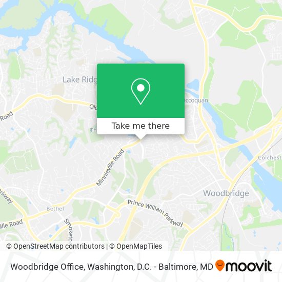 Woodbridge Office map