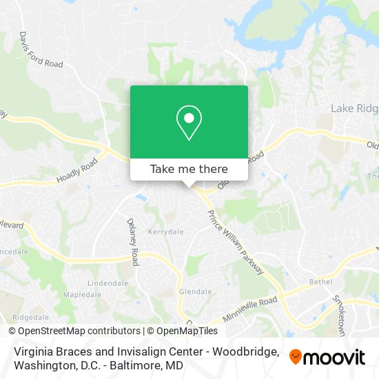 Mapa de Virginia Braces and Invisalign Center - Woodbridge