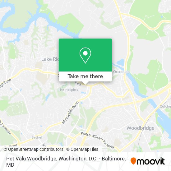 Pet Valu Woodbridge map