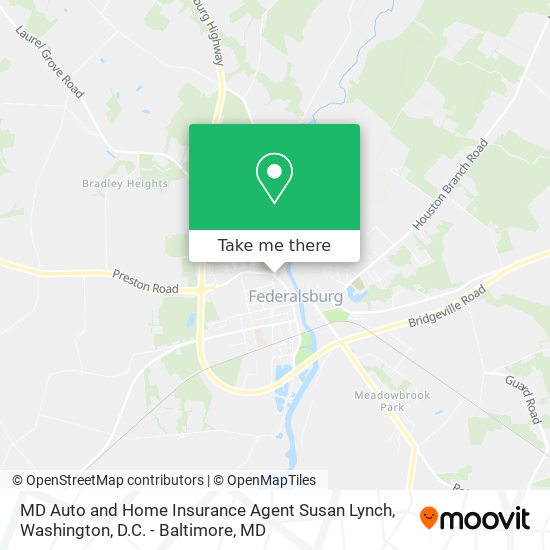 MD Auto and Home Insurance Agent Susan Lynch map