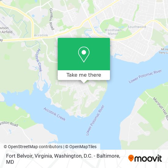 Fort Belvoir, Virginia map