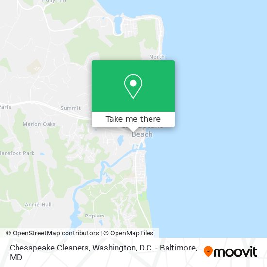 Chesapeake Cleaners map