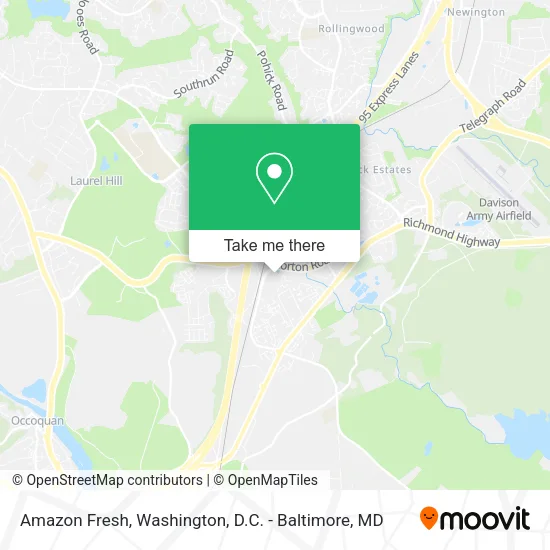 Mapa de Amazon Fresh