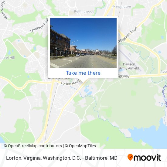 Lorton, Virginia map