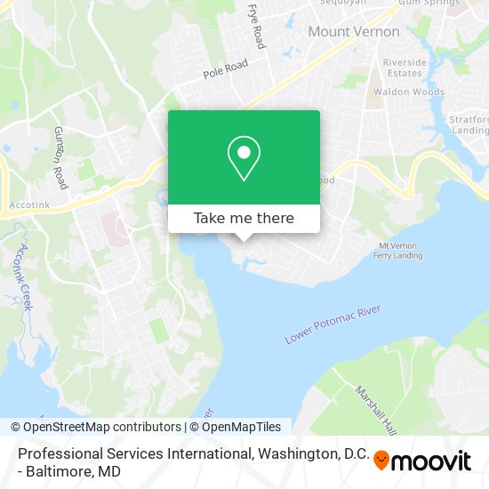 Professional Services International map