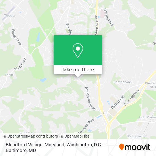 Blandford Village, Maryland map