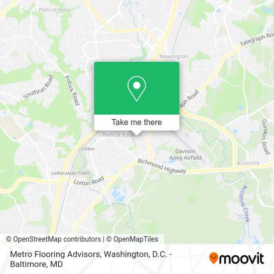 Metro Flooring Advisors map