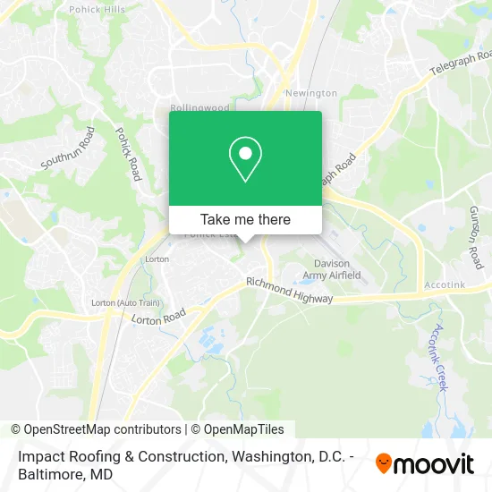 Impact Roofing & Construction map