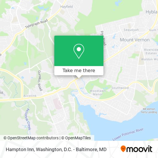 Hampton Inn map