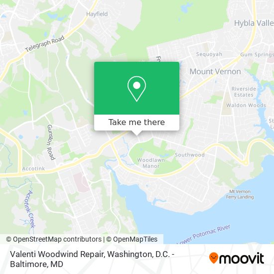 Mapa de Valenti Woodwind Repair