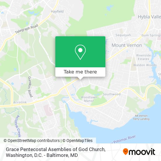 Mapa de Grace Pentecostal Asemblies of God Church