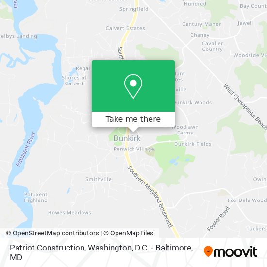 Mapa de Patriot Construction
