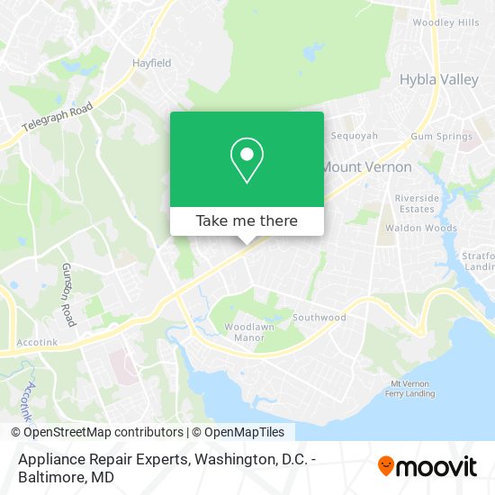 Appliance Repair Experts map