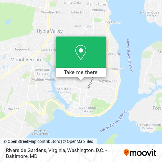 Riverside Gardens, Virginia map