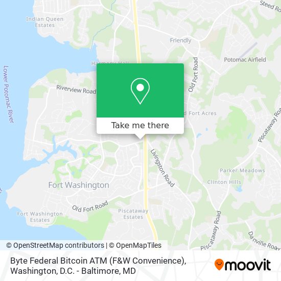 Byte Federal Bitcoin ATM (F&W Convenience) map