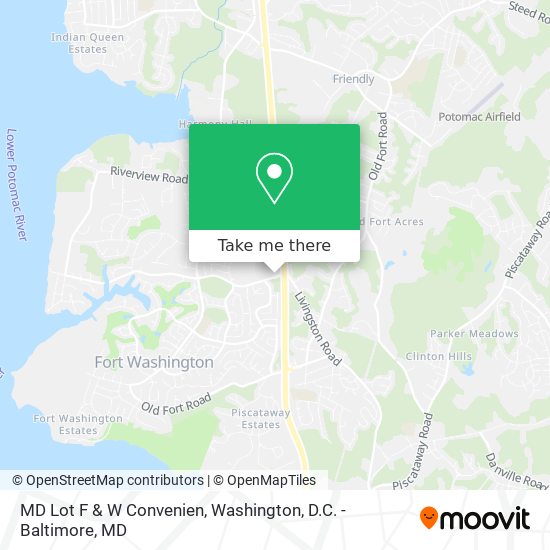 Mapa de MD Lot F & W Convenien
