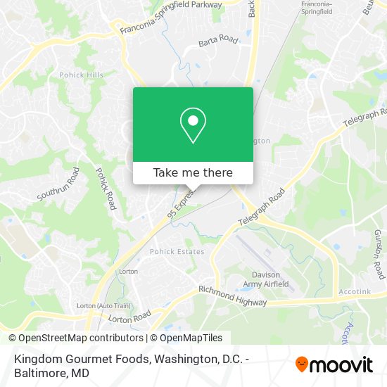 Kingdom Gourmet Foods map