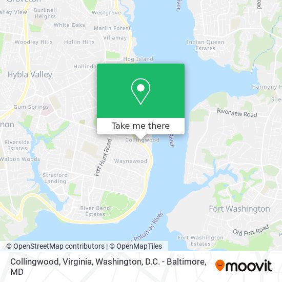 Collingwood, Virginia map