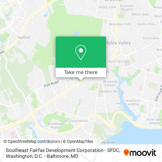 Southeast Fairfax Development Corporation - SFDC map