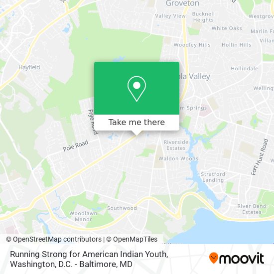Mapa de Running Strong for American Indian Youth