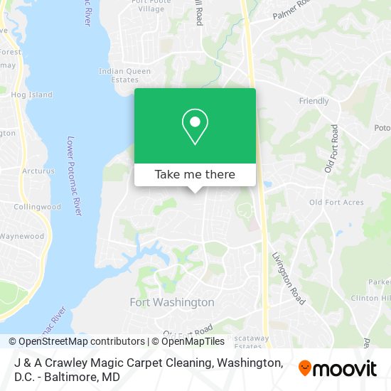 J & A Crawley Magic Carpet Cleaning map