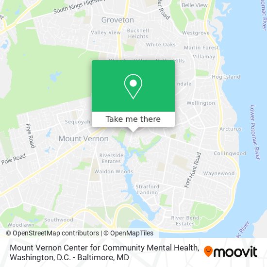 Mapa de Mount Vernon Center for Community Mental Health