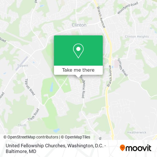 United Fellowship Churches map