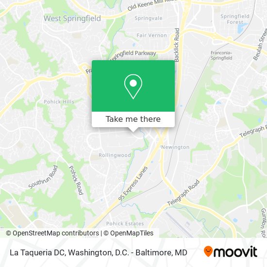 Mapa de La Taqueria DC