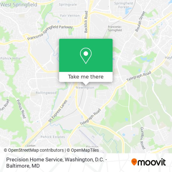 Precision Home Service map