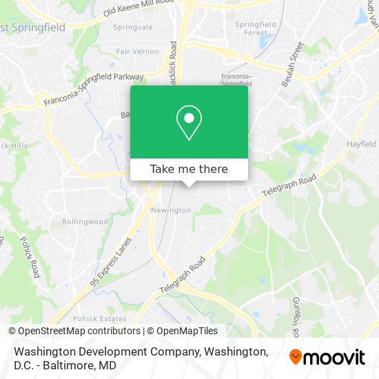 Washington Development Company map