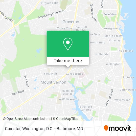 Coinstar map