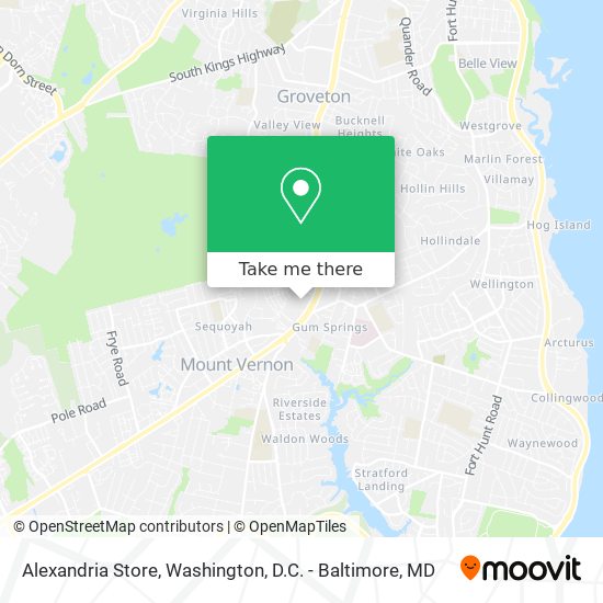 Alexandria Store map