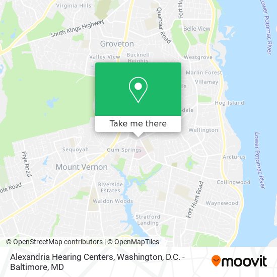 Alexandria Hearing Centers map