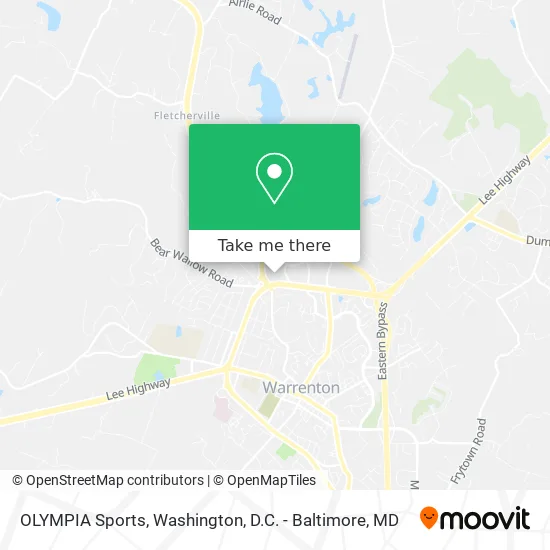 OLYMPIA Sports map