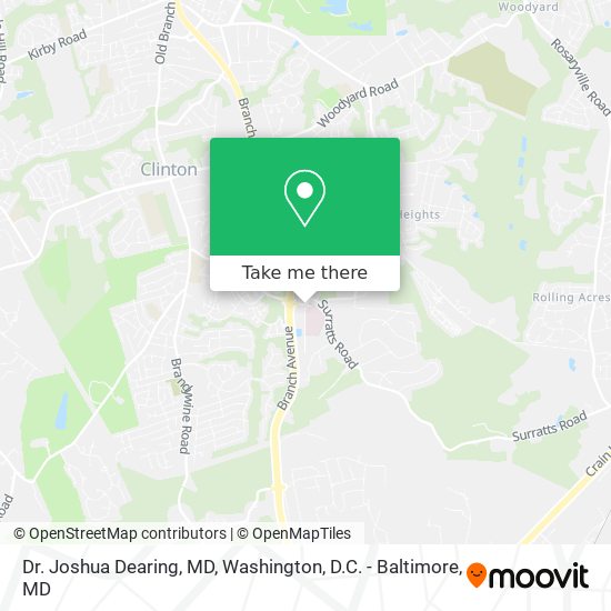 Dr. Joshua Dearing, MD map