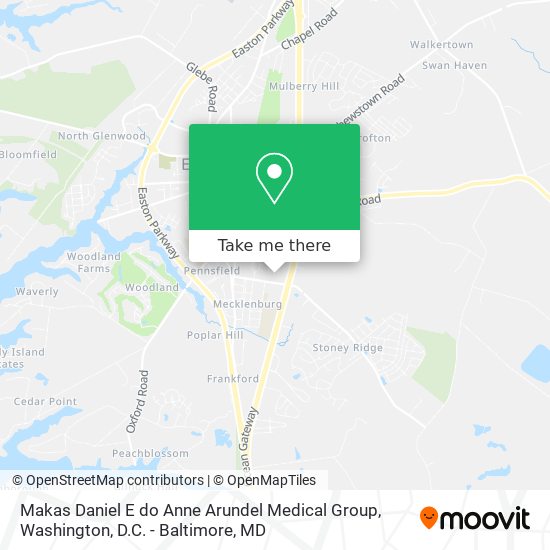 Makas Daniel E do Anne Arundel Medical Group map
