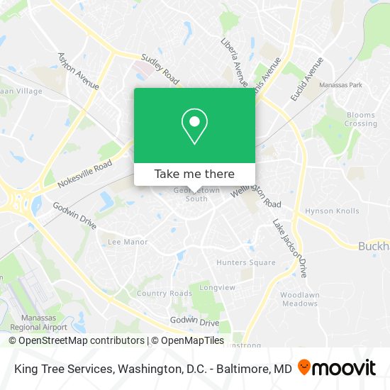 King Tree Services map