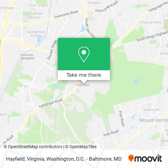 Mapa de Hayfield, Virginia