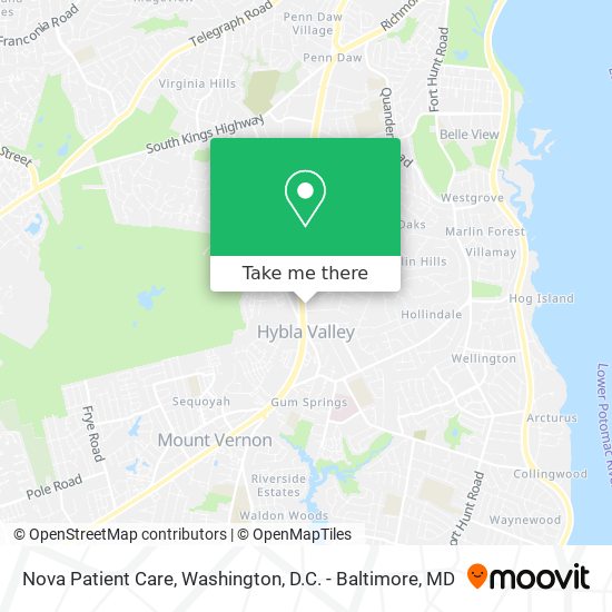 Nova Patient Care map