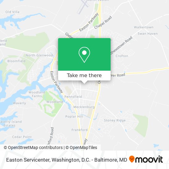 Easton Servicenter map