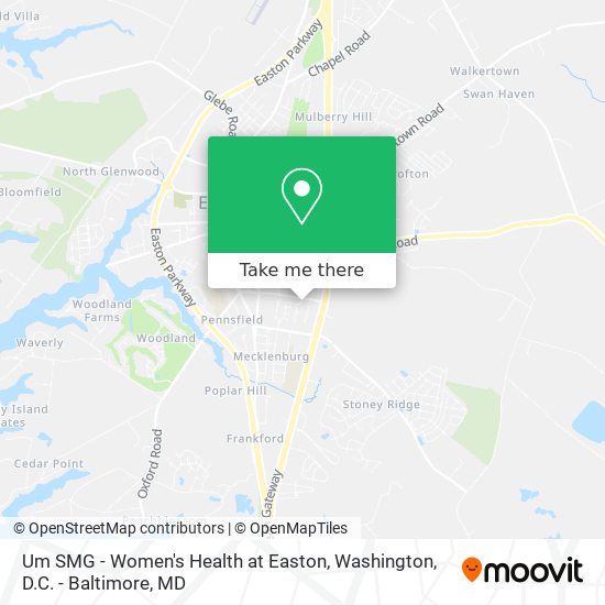 Um SMG - Women's Health at Easton map