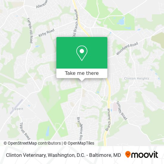 Clinton Veterinary map