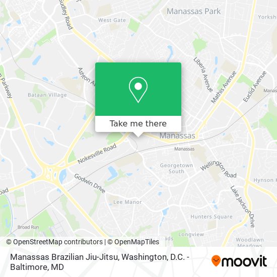 Mapa de Manassas Brazilian Jiu-Jitsu