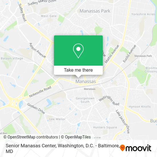 Senior Manasas Center map
