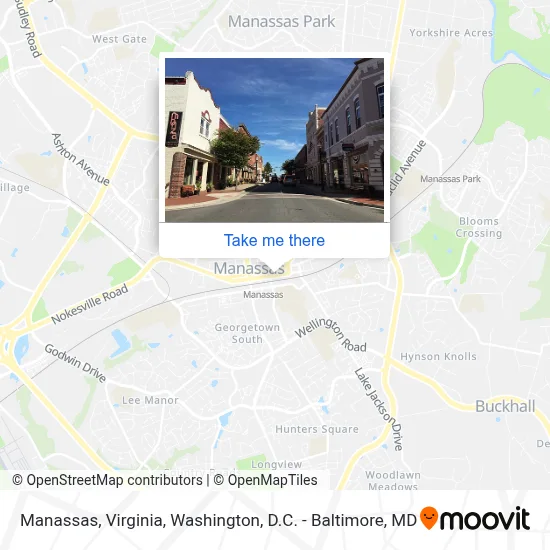 Manassas, Virginia map